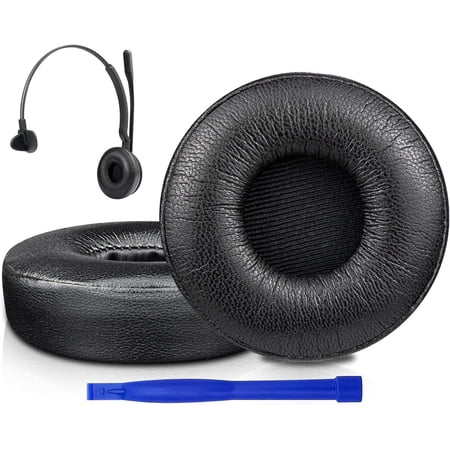 SOULWIT Earpads Replacement for Jabra Engage 55/65/75 (Mono Version) Headset (Do Not Fit Engage 50, Engage 55/65/75 Stereo Version), Ear Pads Cushions with Softer Protein Leather - Mono Black
