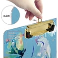 thumbnail image 3 of FMSHPON Exotic Butterfly Tie Dye Print Clipboard Hardboard Wood Nursing Clip Board and Pull for Standard A4 Letter 13x9 inches, 3 of 7