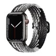 thumbnail image 1 of Adecuado para Apple Apple iwatch Correa de reloj plana para hebilla deslizante tejida de nailon arcoíris Correa elástica universal, 1 of 5