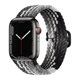 thumbnail image 1 of Adecuado para Apple Apple iwatch Correa de reloj plana para hebilla deslizante tejida de nailon arcoíris Correa elástica universal, 1 of 5
