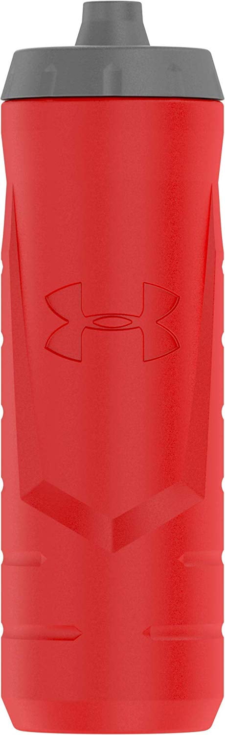 under armour water bottle red