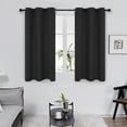 thumbnail image 2 of ZOPZO 1 Piece Blackout Curtain, Thermal Insulated Window Drapes, 42Wx45L inch, Black, 2 of 7