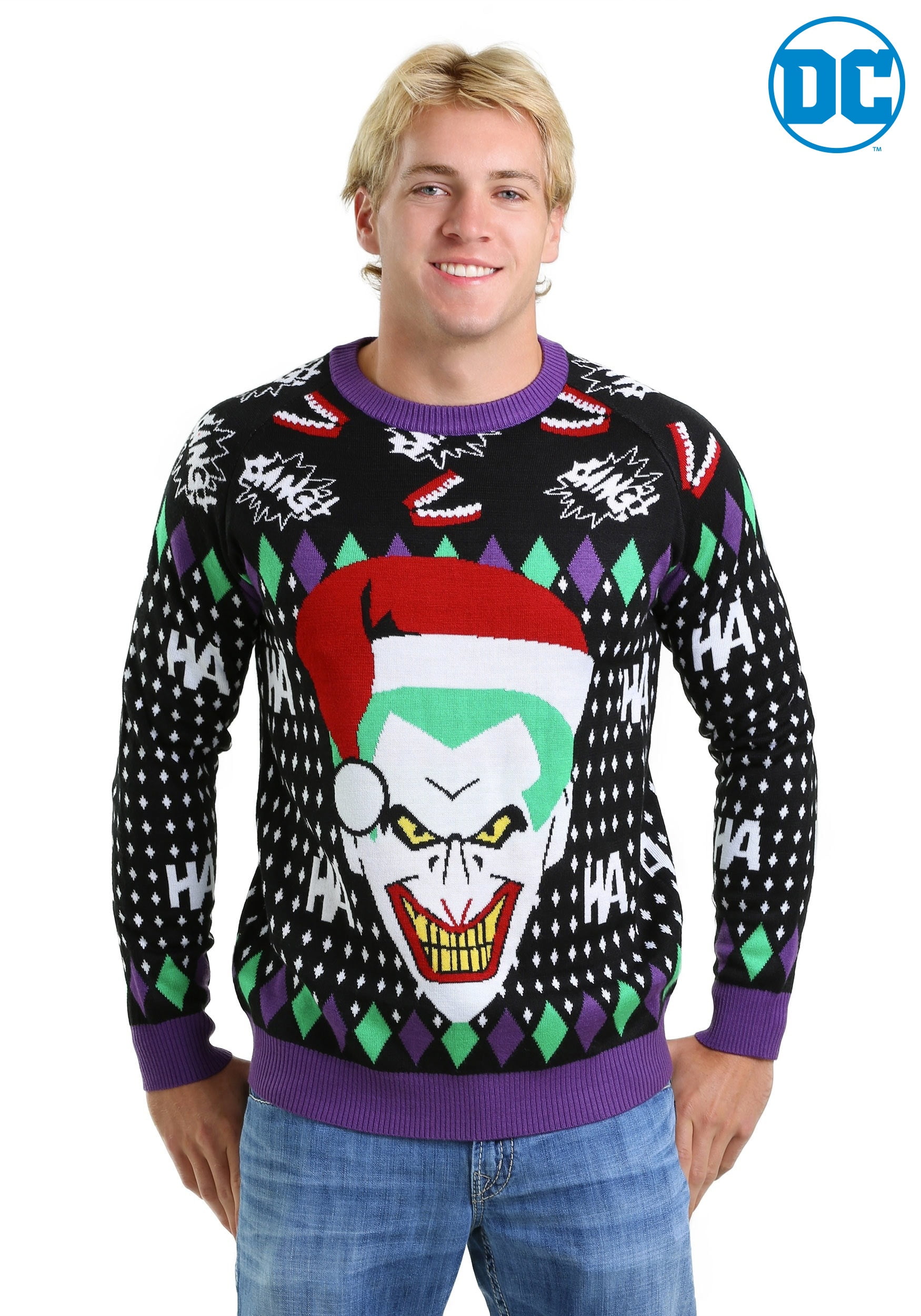 the joker christmas sweater