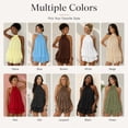 thumbnail image 5 of Womens Summer Dresses Halter Tie Mini Dress, Chiffon Elegant A-Line Backless Sundress Beach Vacation Party Outfit Women, 5 of 7
