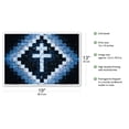 thumbnail image 2 of Santo Cruzeiro (Holy Cross) - Santo Daime Symbol - Cross of Lorraine - From an Original Color Painting by Emmet Murray - Master Art Print (Unframed) 13in x 19in, 2 of 4