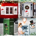 thumbnail image 2 of 22 Pieces Merry Christmas Decorations Garage Door Decor Snowman Magnets Stickers Refrigerator Decal Face Set Reflective Car Magnetic for Xmas Holiday Fridge, 2 of 5