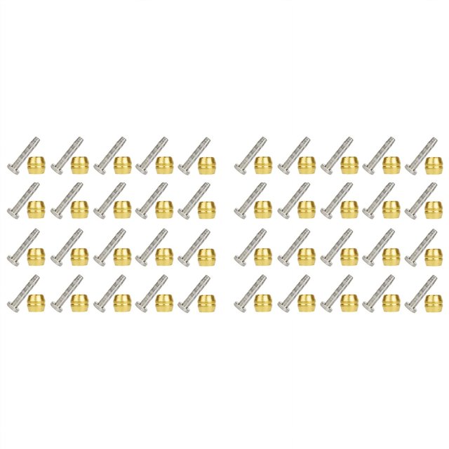 40Pcs Bicycle Brake Olive Brass Connecting Insert Kit for BH90 Hydraulic Disc Brake Hose,1