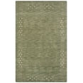 thumbnail image 2 of Rugsotic Carpets Handmade Rugs Hand Knotted Loom Rectangle 4'x6' Green Wool for Indoor Use, 2 of 12