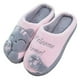 thumbnail image 1 of Zapatillas de piel esponjosa para mujer, zapatos planos de lana con patrón de gato de dibujos animados, cálidos, de felpa corta, 1 of 4