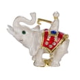 thumbnail image 4 of danila-souvenirs Faberge Style Pinecone Egg with Elephant 4.8'' (12 cm) pink, 4 of 5