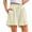 Khaki, variant on Plebaso Casual Shorts for Women Summer Drawstring Beach Shorts with Pockets Womens Wide Leg Lounge Shorts