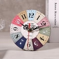 thumbnail image 2 of 1Pc Artistic Creative European Style Round Antique MDF Home Office Wall Clock Decoration #5, 2 of 3
