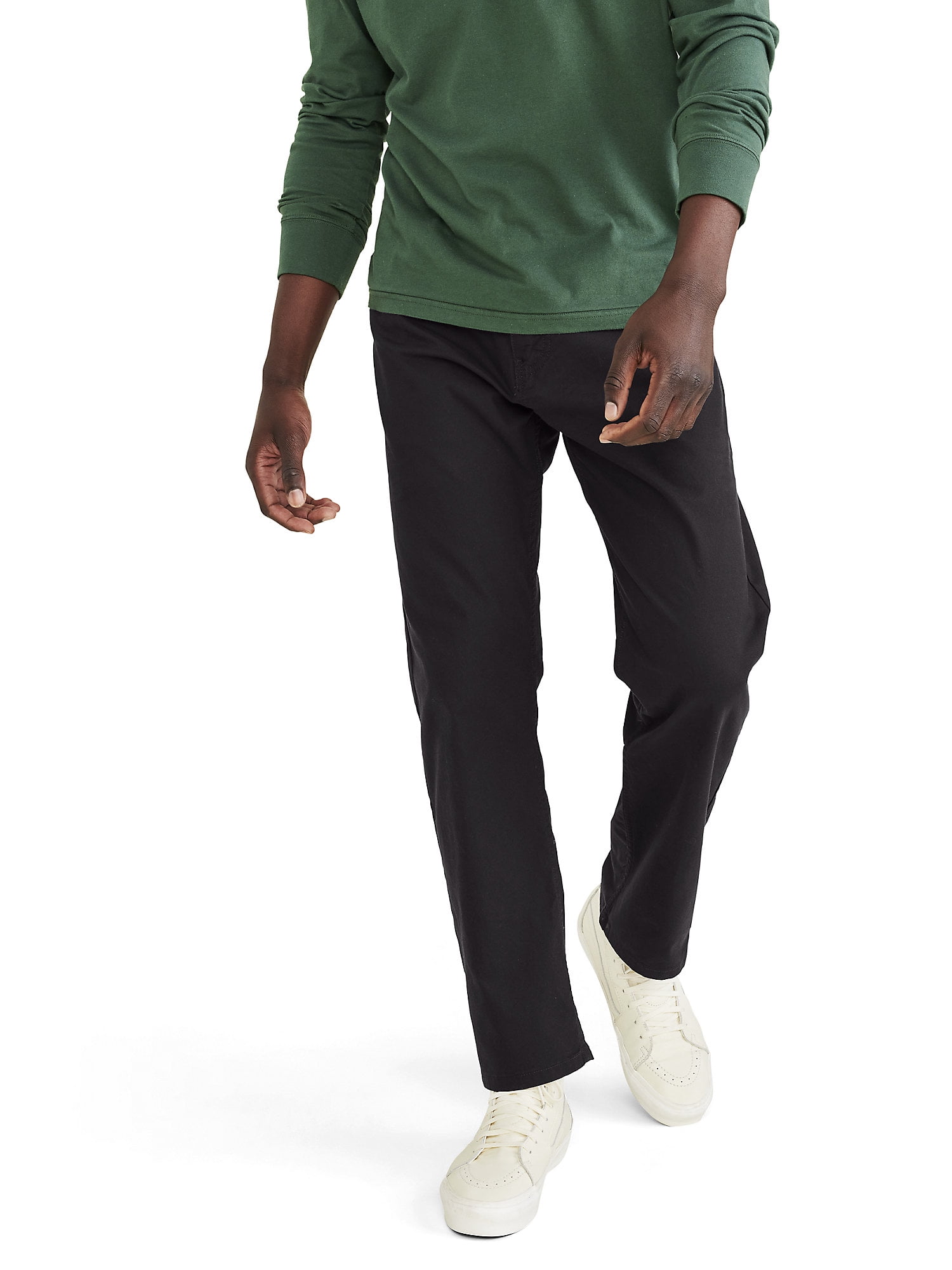 Straight-Fit Waist-Relaxer Stretch Twill Pants Slate 44x34