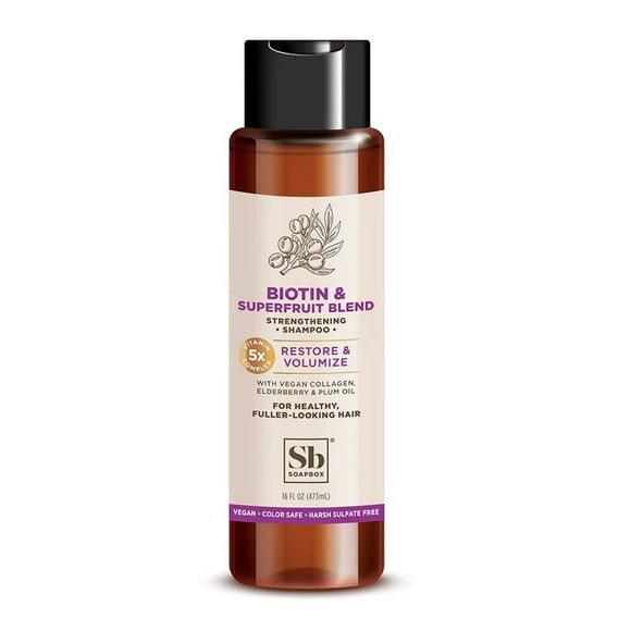 Shampoo Soapbox Biotin and Superfruit Restore & Volumize 473 ml