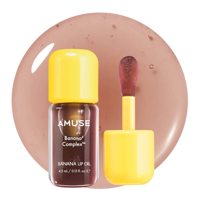 Aceite labial Amuse Seoul Banana Cacao Milk con péptido y PDRN
