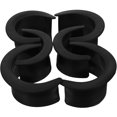thumbnail image 4 of 6PCS Plastic Billiards Table Pocket Liner for Pool Table Bar Home 4 Corner 2 Side Black, 4 of 7