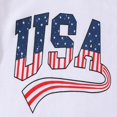 thumbnail image 5 of XFHLMJFF Boys' T-Shirt Tops Soft Comfy Toddler Kids Baby Girls 4Th Of July Independent Day American Flag Short Sleeve Handsome Tee, 5 of 8