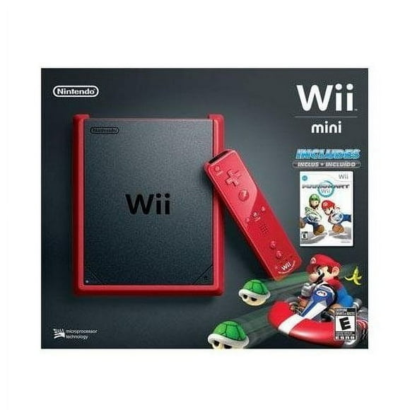 Restored Wii Mini Red With Mario Kart (Refurbished)