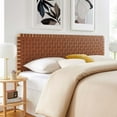 thumbnail image 2 of Headboard, King Size, Brown Natural, Vegan Leather, Bedroom, Modern Contemporary HB36773, 2 of 8