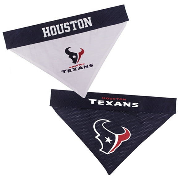 Pets First NFL Houston Texans Dog Bandana - Licensed, Reversible Pet Bandana - 2 sided Bandana