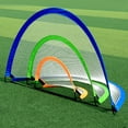 thumbnail image 4 of AQGT Outdoor Movable Soccer Goal Net Enhance Accuracy & Skills Improve Wear-Resistant Foldable Football Shot Mesh Free Kick Practice Football Target Net Goal Training Equipment for Kids Teens, 4 of 7