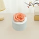 thumbnail image 5 of Caja organizadora de joyas de cerámica | Tarro de almacenamiento pintado a mano | 8x8x8cm | Azul, Rosa, Blanco, Naranja | Decoración de estrellas de mar y velero | Candelabro para el hogar | Adorno, 5 of 6
