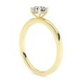 thumbnail image 4 of AFFY Solitaire Engagement Rings For Women, 0.50 Carat (ctw) Round Lab Created Moissanite Promise Ring For Her In 14k Solid Yellow Gold | VVS1 Quality Ring Size-6, 4 of 5