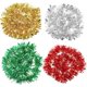 thumbnail image 3 of Howaf 8 guirnaldas de oropel navideñas de 14 m, guirnalda para árbol de Navidad, decoraciones brillantes para el hogar, interior, exterior, puerta, ventana, rojo, plata, oro, V, 3 of 5