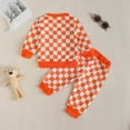 thumbnail image 5 of Back to School Clothes For Boys Infant Girl Fall/Winter Plaid Long Sleeve Stretch Waistband 12 18 24 Months 2T 3T 4T Playwear Set Outfits 2 Pcs, 5 of 6