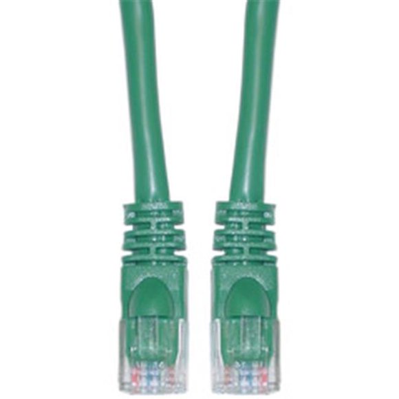 Cat5e Green Ethernet Patch Cable Snagless Molded Boot 14 foot