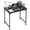 Black, variant on 32 inch Computer Desk, Study Writing Table for Small Space, Save Space Office Desk with Metal Legs, Modern Steel Frame Wood PC Workstation for Home Office, Vintage