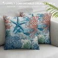 thumbnail image 3 of SHANXI Summer Outdoor Pillow Covers Aqua Teal Throw Pillows Themed Decorative Cushion Cases for Couch Decorations 12x12in, 3 of 5