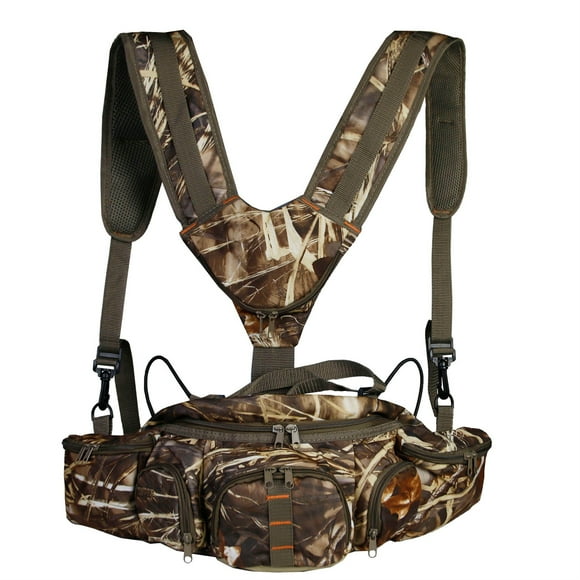 Tignapoo Tactical Camouflage Hunting Backpack - Large Capacity 600D Oxford Velveteen Waist Pack for Camping, Hiking, and Mountaineering