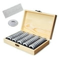 thumbnail image 3 of Caja De Madera Para Almacenamiento De Monedas, Estuche Protector Para Cápsulas De Monedas, 50 Uds. Sunnimix caso de titular de la moneda, 3 of 8