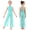 Light Green, variant on Big Girls Mesh Split Wide-Leg Bodysuit Sequins Bodice Figure Skating Jumpsuit Gymnastics Leotard Red 16