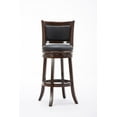 thumbnail image 4 of Boraam Wood Augusta Bar Height Swivel Bar Stool in Cappuccino Finish, 4 of 10