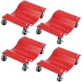 thumbnail image 1 of Car Dolly 4 Pack, Wheel Car Dolly Tire Skates Premium Skates Moving Car Easy, Total 6000lbs High Load Bearing, Antiskid Plate Design, All-Direction Rotatable Wheel, 12’’x16’’, Red, 1 of 7