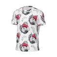 thumbnail image 6 of Wukai Cute Poodle Dog Print Men's Short-Sleeved Mesh T-Shirt,Quick-Dry Short Sleeve Workout T-Shirt-3X-Large, 6 of 8