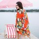 thumbnail image 4 of Cárdigan gasa para mujer, suelto sin mangas para la playa, ropa de baño de moda, blusas de playa para la fiesta de viajes en la playa rojo Macarena Cárdigan tipo kimono de playa, 4 of 7