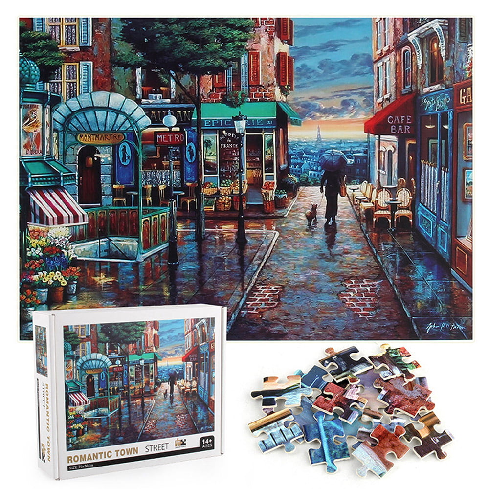 Romantic Town 1000 Piece Jigsaw Puzzle New For Adult Kids Learning Education Toy 
