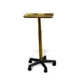 thumbnail image 2 of Trelavi Service Tray Rolling Adjustable Multi-Use for Hair Coloring, Tinting, Styling, Salon Service Tray Tattoo Facial Spa Organizing Tray, Gold, 2 of 4
