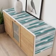 thumbnail image 4 of Blue Gray Stripes Table Runner - 60 Inch Long, Kitchen Dining Table Runner Dresser Scarves, Watercolor Modern Abstract Minimalist Farmhouse Decor for Coffee Tables Wedding Party Banquet, 4 of 8