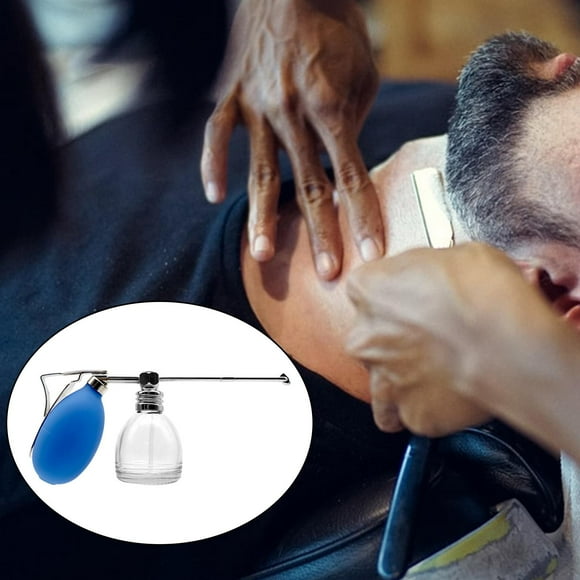 Polvo de silicona Soplador de aire Puffer Barberos Dispensador de loción para después del afeitado para hombres Botella de Aplicador de Yinane botella de spray de peluquero