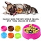 thumbnail image 3 of Cuencos de plástico para perros de color caramelo, multiusos, bonitos, suministros de alimentación, cuencos de agua y comida, comedero G1A1 para cachorros y perros Z2P5, 3 of 6
