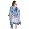 thumbnail image 3 of Moomaya WomensShortTunicKaftanCasual Kimono Mini Beach Dress Swimsuit Cover Up Dresses, 3 of 7
