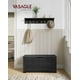 thumbnail image 2 of VASAGLE Banco Zapatero, Mueble de Zapatos, 2 Bisagras de Seguridad, 40 x 100 x 46 cm, Pasillo, Dormitorio, Salón, Gris Carbón, 2 of 5