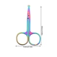 thumbnail image 4 of 2Pcs Round Tip Nose Hair Scissors Beard Shear Nose Hair Trimming Tools for Home Random Style, 4 of 4