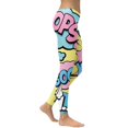 thumbnail image 2 of Pastel Pop Art Leggings Size: M for Women | FIERCEPULSE, 2 of 7
