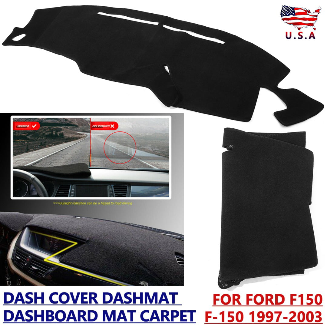 Ford Expedition 1997-2002 No Sensors Carpet Dash Cover Mat Black