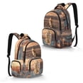 thumbnail image 2 of DISNIMO Cat Tiger Printed School Backpack with Multi Compartments Side Mesh Pockets for Primary Junior High Students Durable Travel Bookbag for Daily Use, 2 of 7